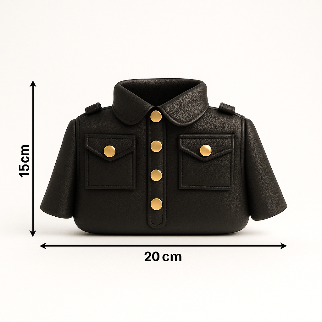 Luxe Mini Jacket Purse – Designer Statement Handbag for Modern Women