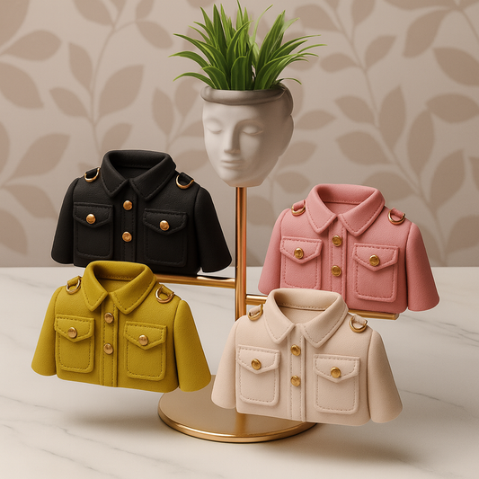 Luxe Mini Jacket Purse – Designer Statement Handbag for Modern Women