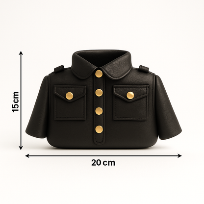 Luxe Mini Jacket Purse – Designer Statement Handbag for Modern Women